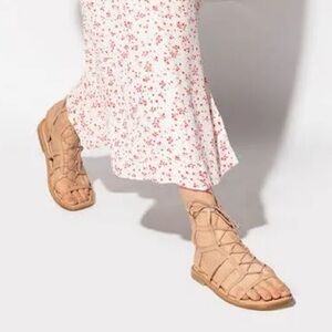 Stuart Weitzman Leather Gladiator Sandals